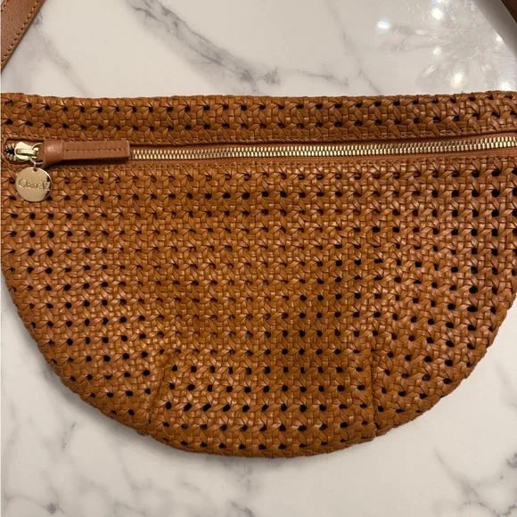 Clare V Grande Fanny - Tan Rattan - Picture 2 of 7